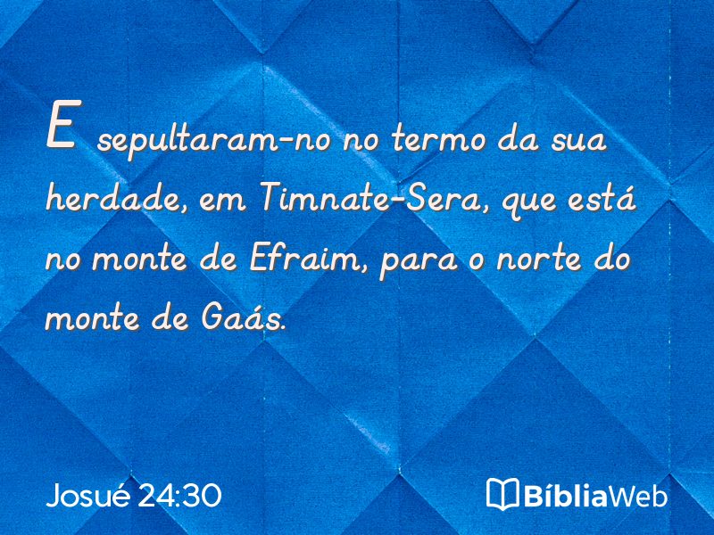 Josué 24:30 em imagem para compartilhar