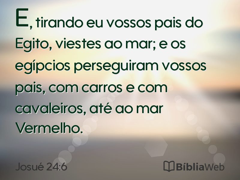Josué 24:6 em imagem para compartilhar