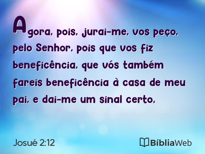 Josué 2:12 em imagem para compartilhar