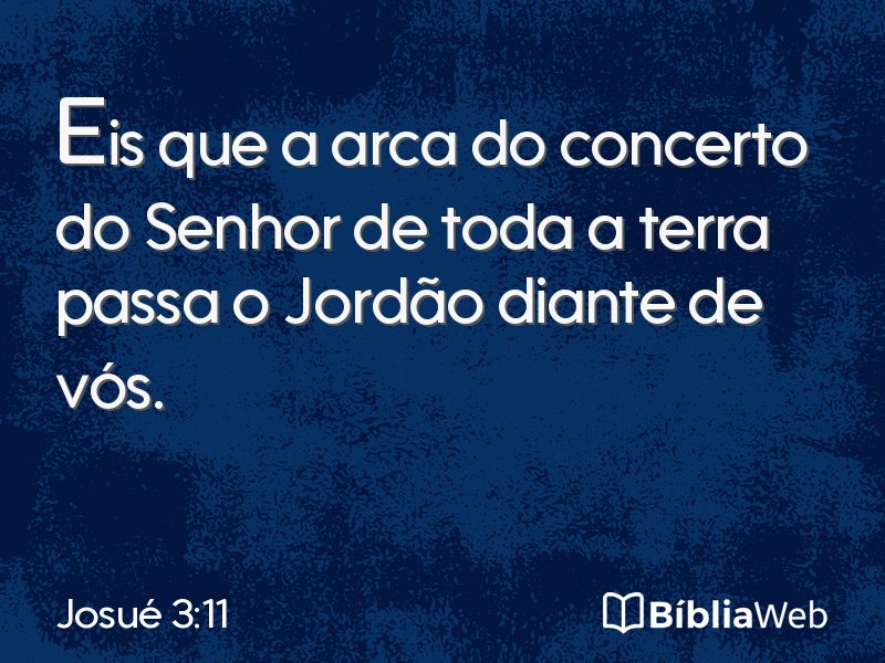 Josué 3:11 em imagem para compartilhar