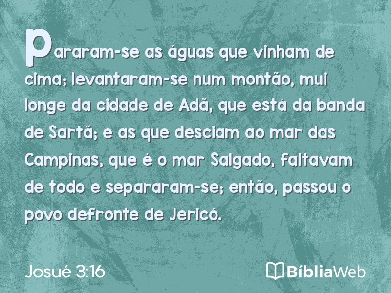 Josué 3:16 em imagem para compartilhar