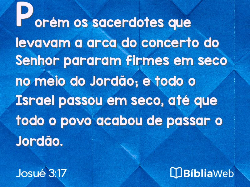 Josué 3:17 em imagem para compartilhar