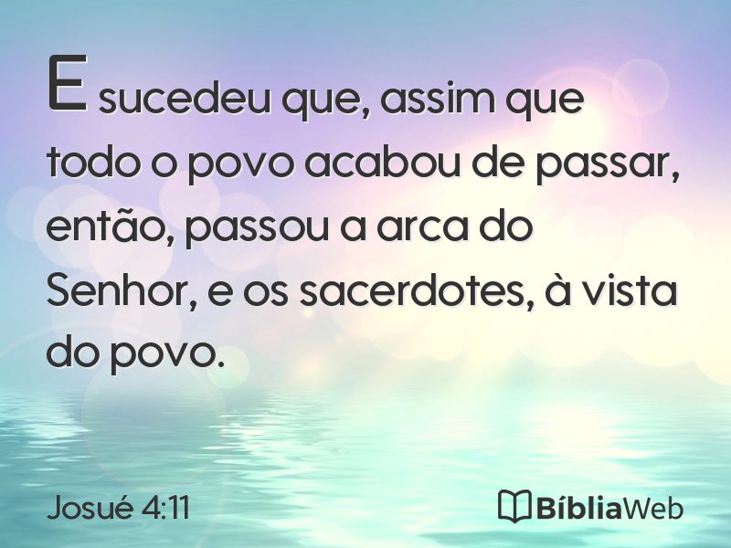 Josué 4:11 em imagem para compartilhar