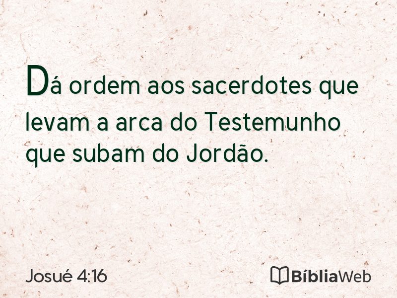 Josué 4:16 em imagem para compartilhar