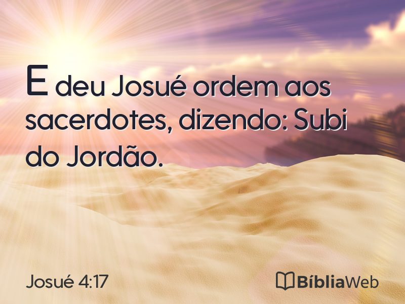 Josué 4:17 em imagem para compartilhar