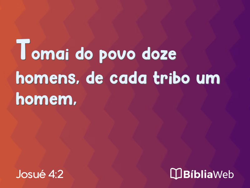 Josué 4:2 em imagem para compartilhar