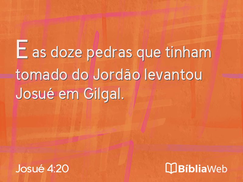 Josué 4:20 em imagem para compartilhar