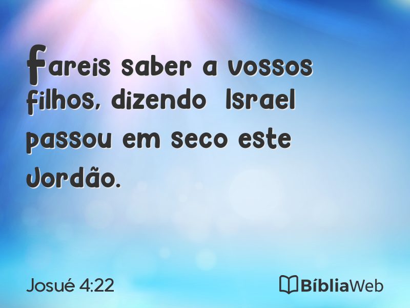 Josué 4:22 em imagem para compartilhar