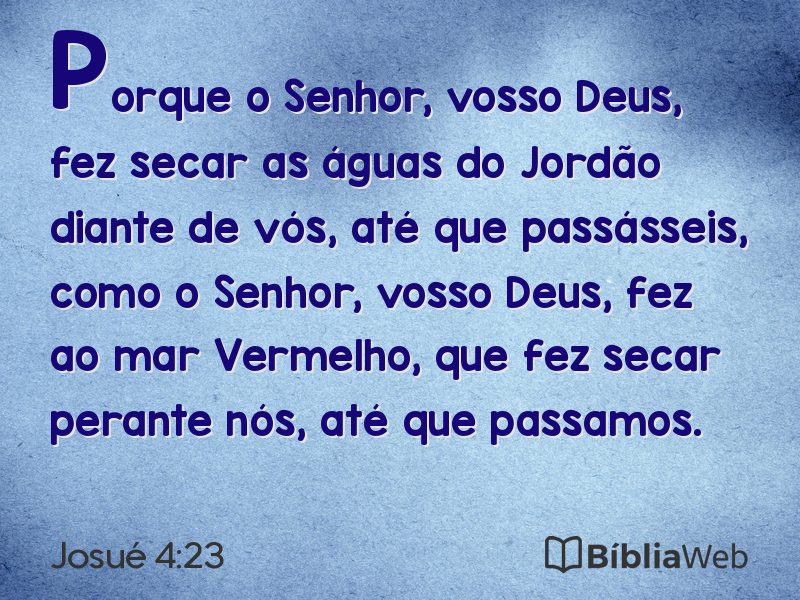 Josué 4:23 em imagem para compartilhar