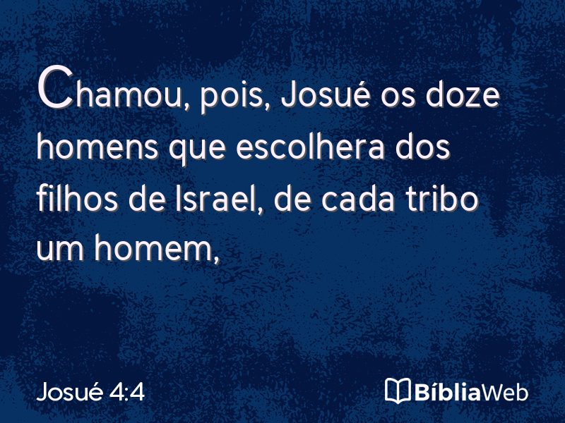 Josué 4:4 em imagem para compartilhar