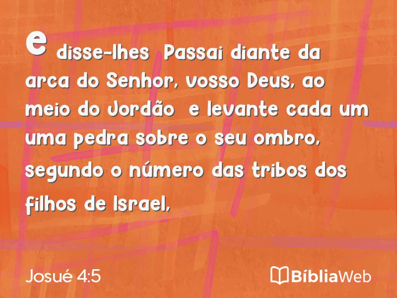 Josué 4:5 em imagem para compartilhar