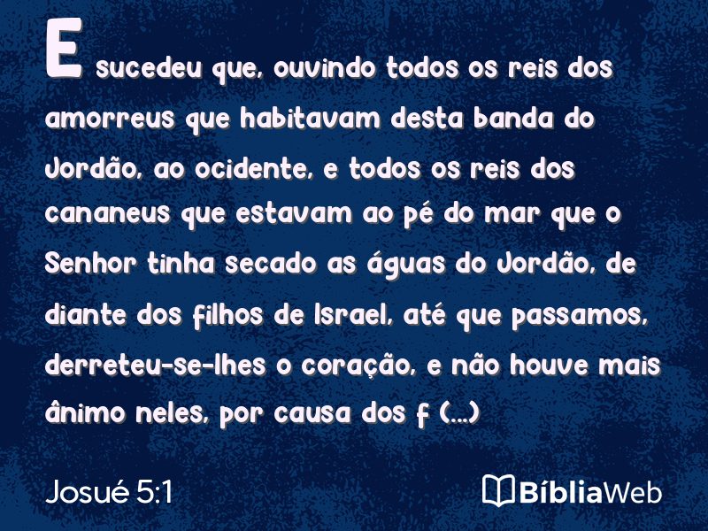 Josué 5:1 em imagem para compartilhar
