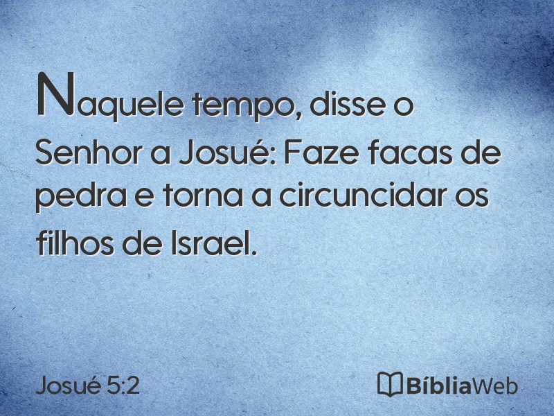 Josué 5:2 em imagem para compartilhar