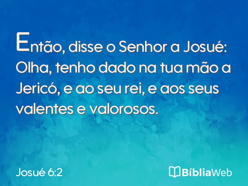 Josué 6:2 em imagem para compartilhar