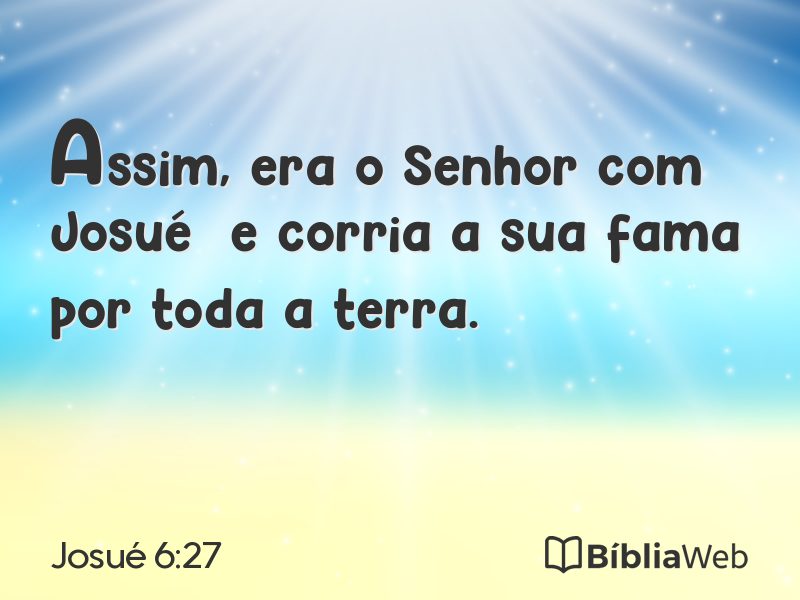 Josué 6:27 em imagem para compartilhar