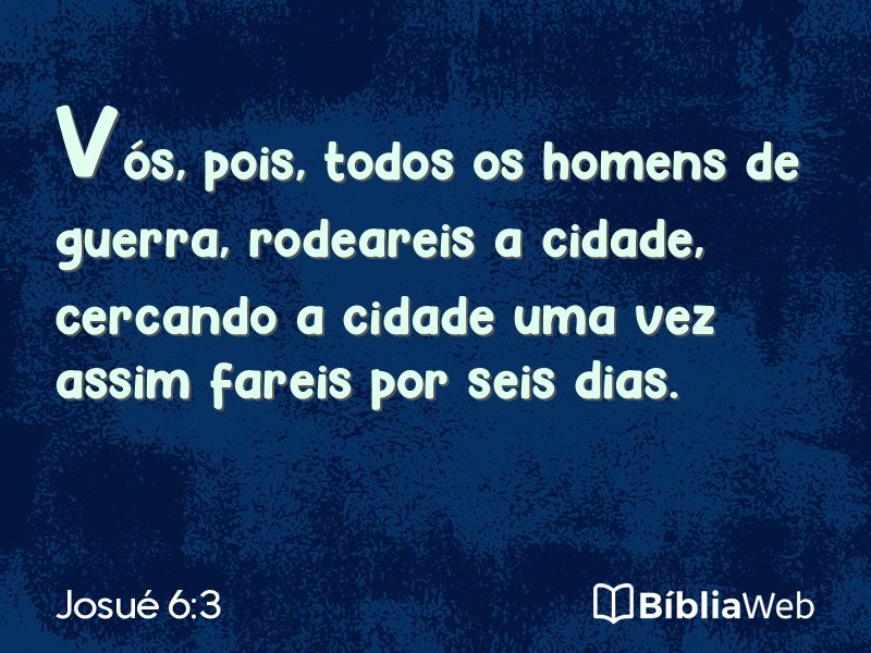 Josué 6:3 em imagem para compartilhar