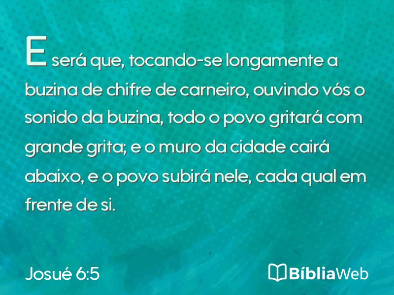 Josué 6:5 em imagem para compartilhar