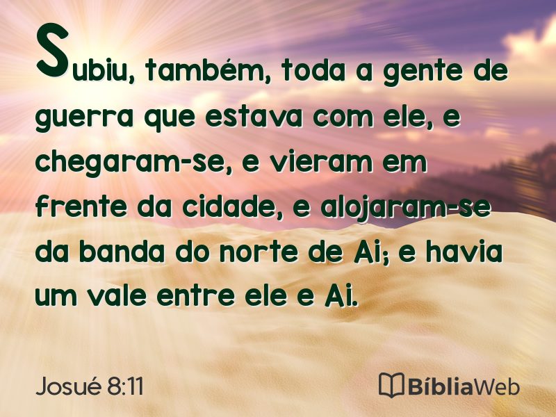 Josué 8:11 em imagem para compartilhar