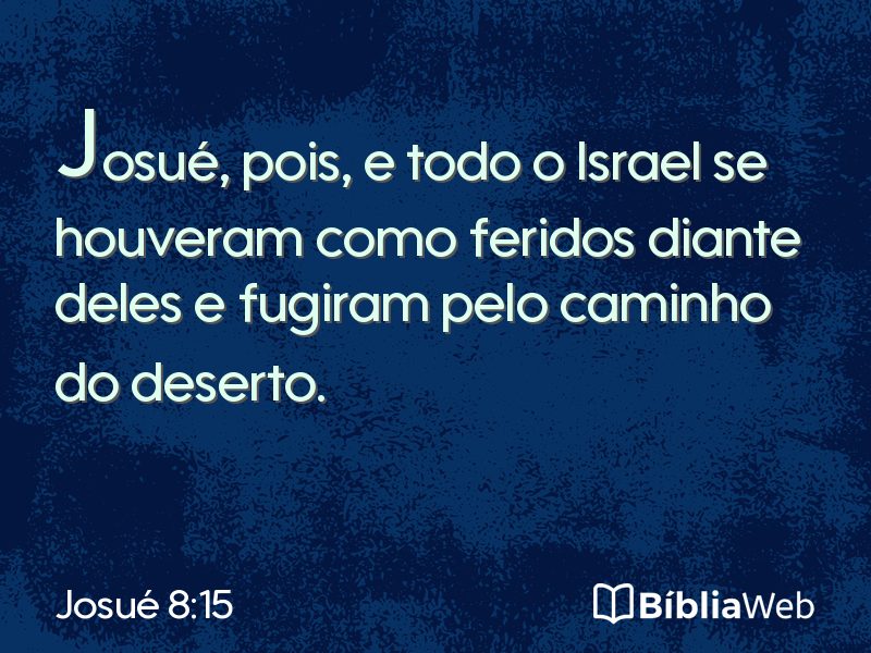 Josué 8:15 em imagem para compartilhar