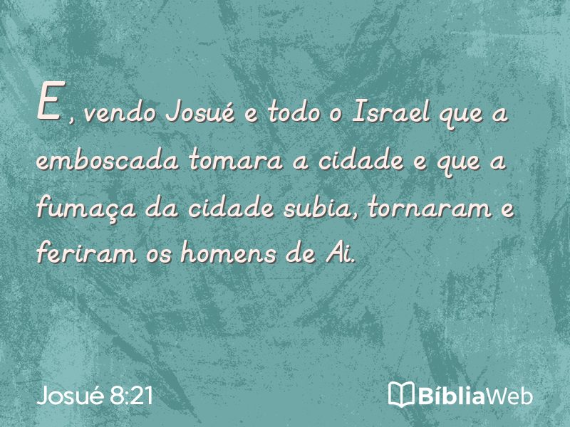 Josué 8:21 em imagem para compartilhar