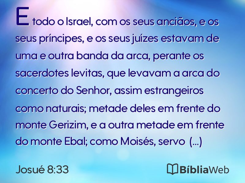 Josué 8:33 em imagem para compartilhar