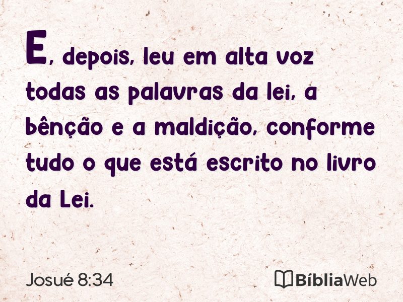 Josué 8:34 em imagem para compartilhar