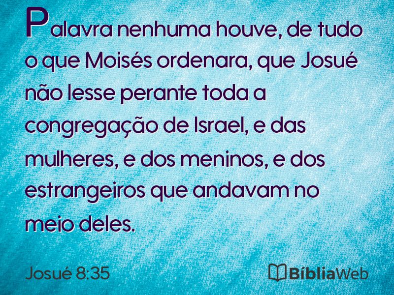 Josué 8:35 em imagem para compartilhar