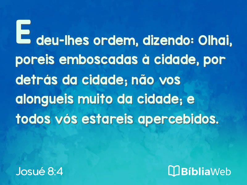 Josué 8:4 em imagem para compartilhar