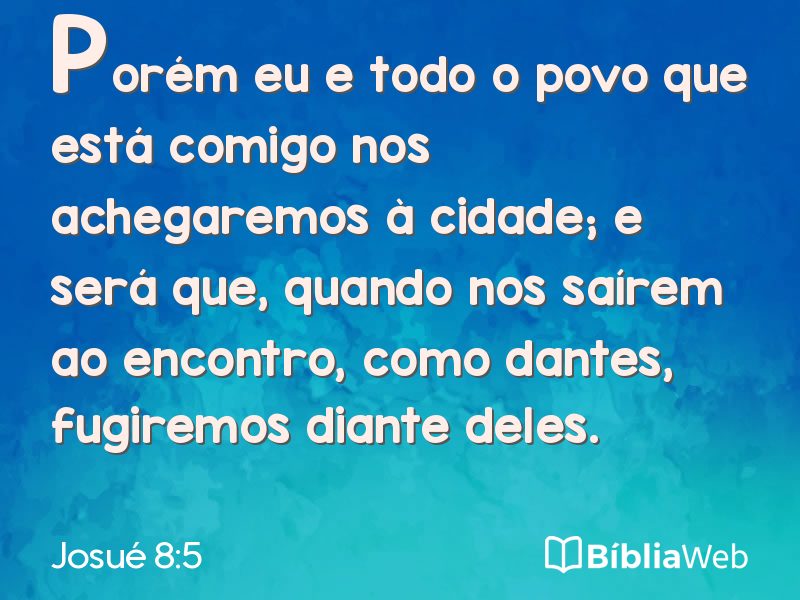 Josué 8:5 em imagem para compartilhar