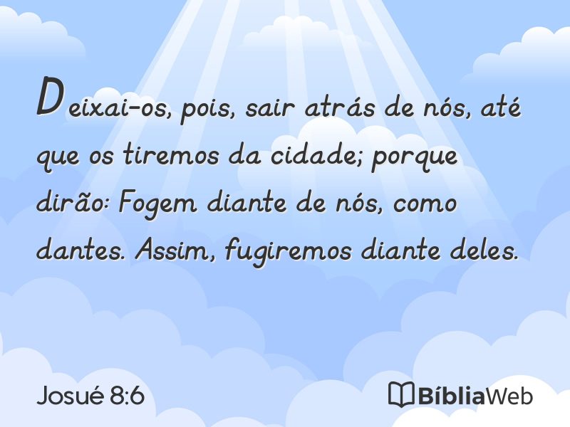 Josué 8:6 em imagem para compartilhar