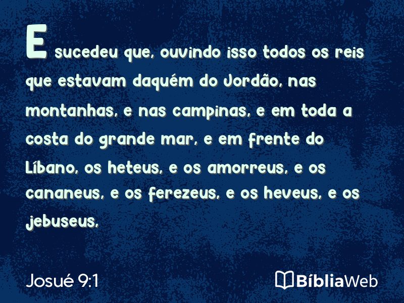 Josué 9:1 em imagem para compartilhar