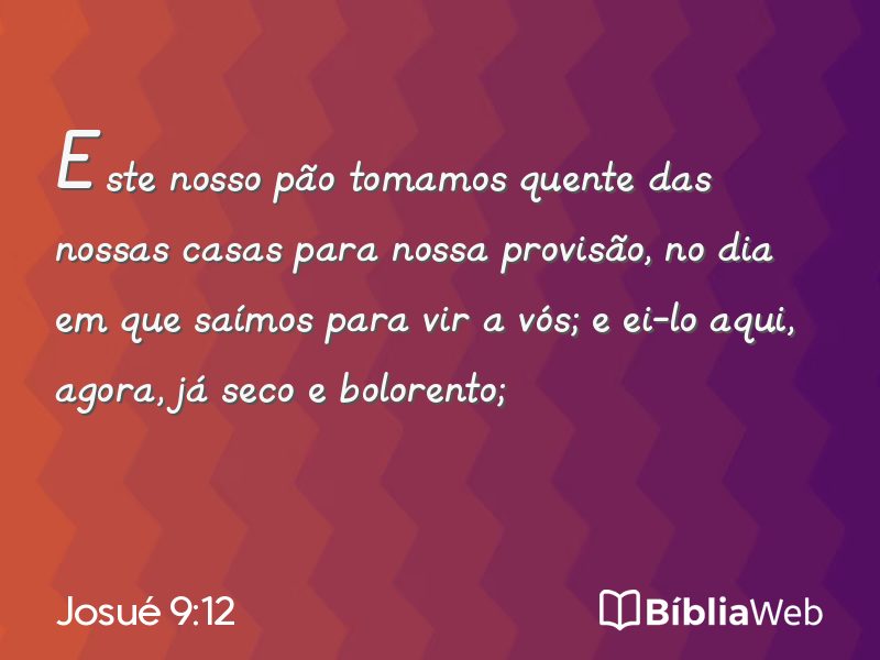 Josué 9:12 em imagem para compartilhar