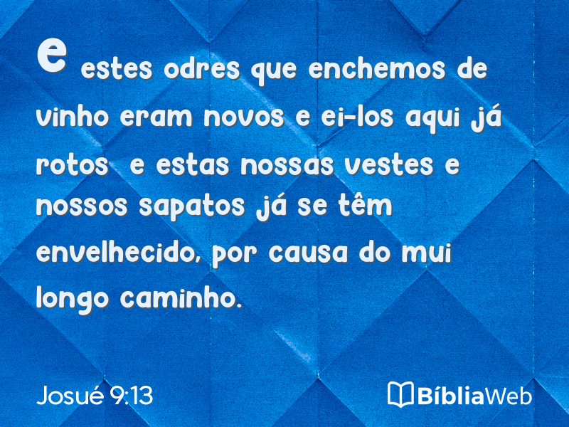 Josué 9:13 em imagem para compartilhar