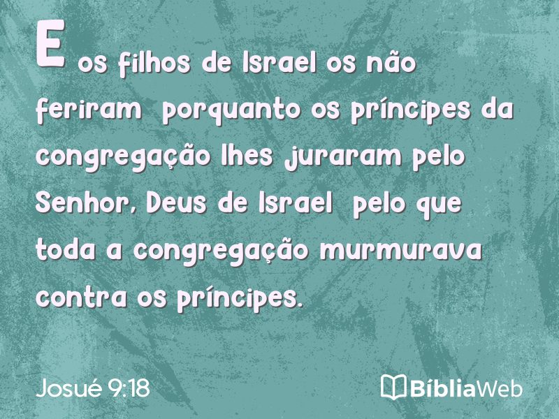 Josué 9:18 em imagem para compartilhar