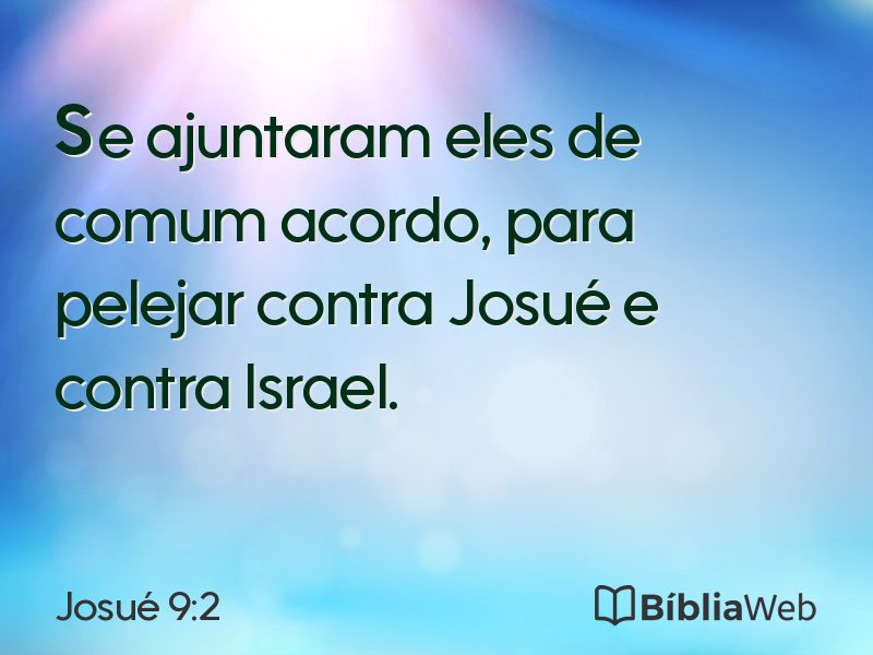 Josué 9:2 em imagem para compartilhar