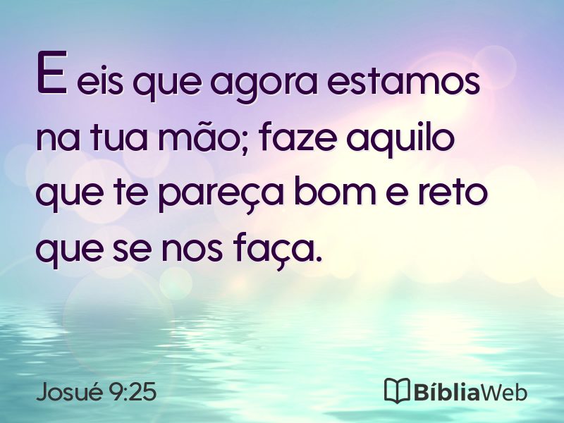Josué 9:25 em imagem para compartilhar