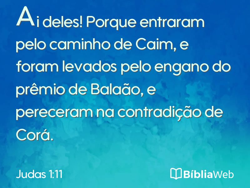 Judas 1:11 em imagem para compartilhar