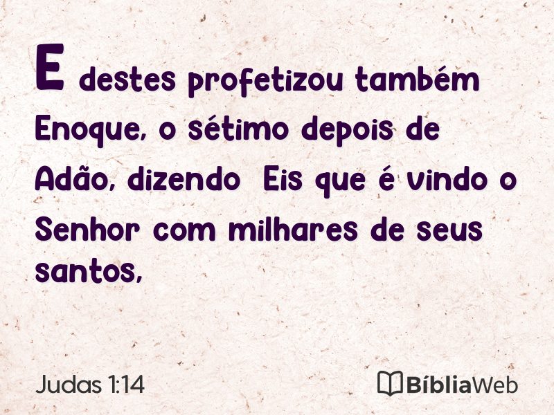 Judas 1:14 em imagem para compartilhar