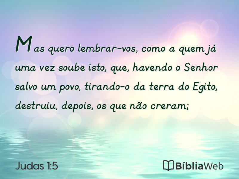 Judas 1:5 em imagem para compartilhar