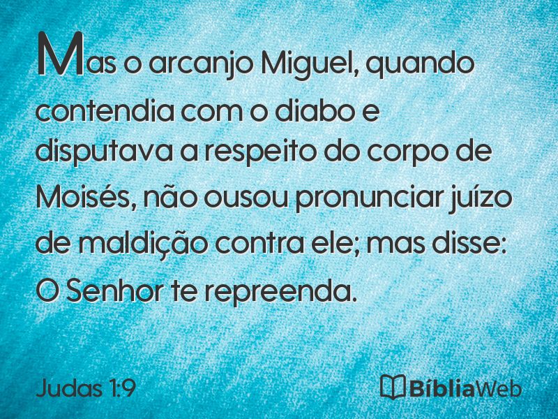 Judas 1:9 em imagem para compartilhar