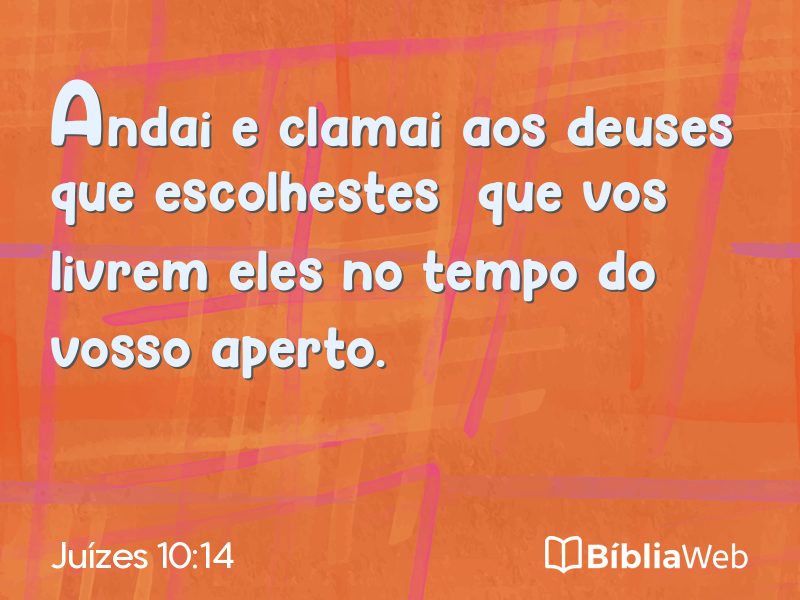 Juízes 10:14 em imagem para compartilhar