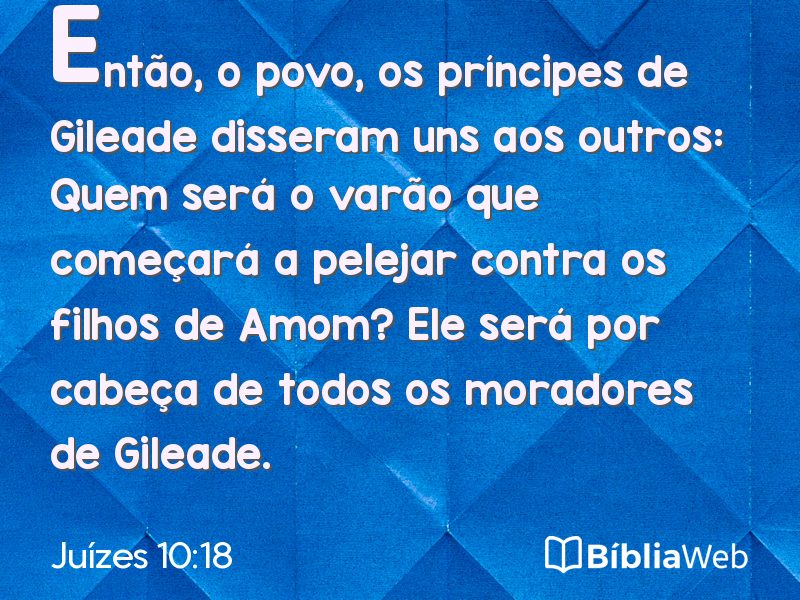Juízes 10:18 em imagem para compartilhar