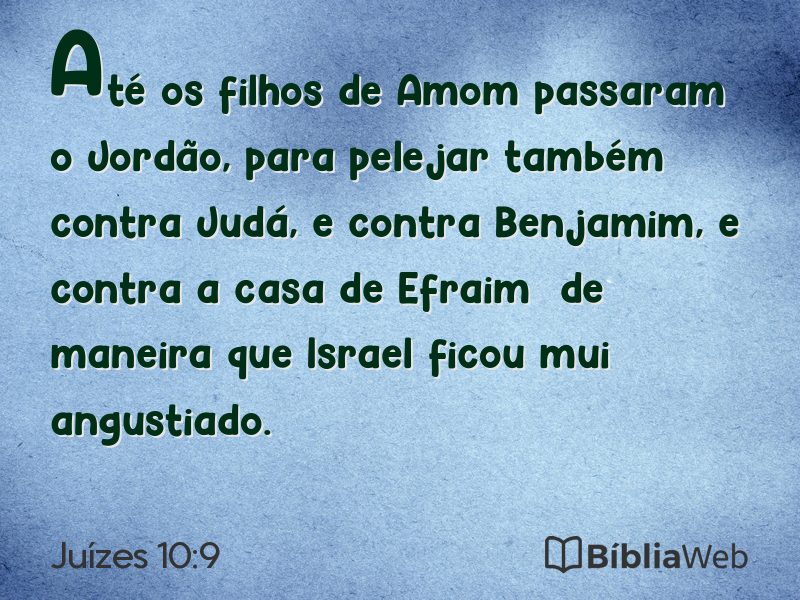 Juízes 10:9 em imagem para compartilhar