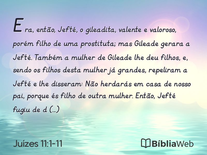 Juízes 11:1-11 em imagem para compartilhar