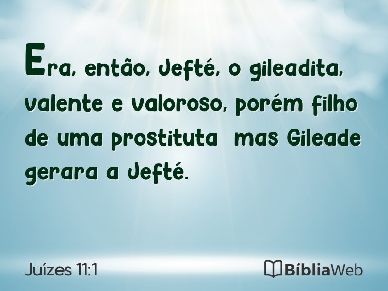 Juízes 11:1 em imagem para compartilhar