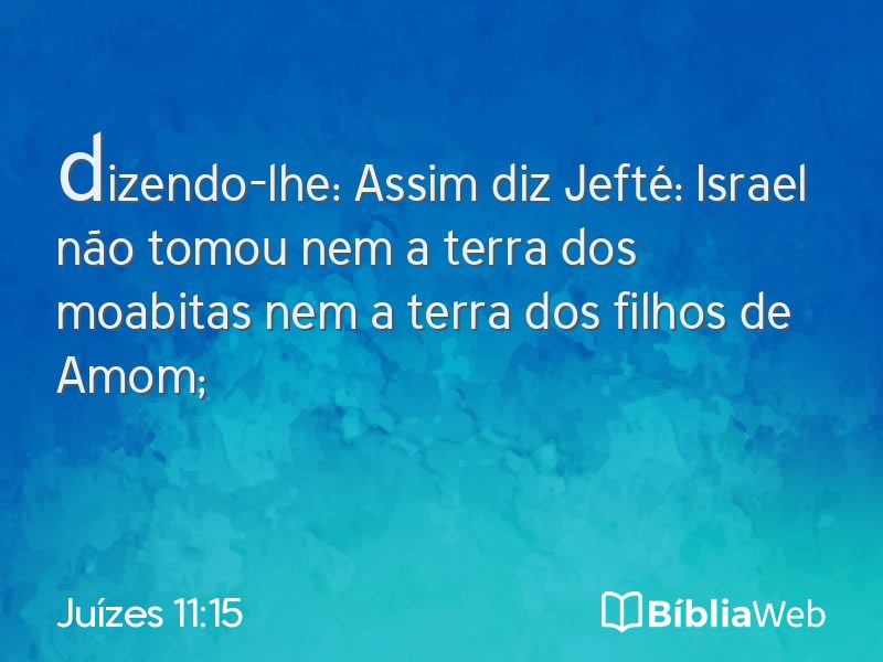 Juízes 11:15 em imagem para compartilhar