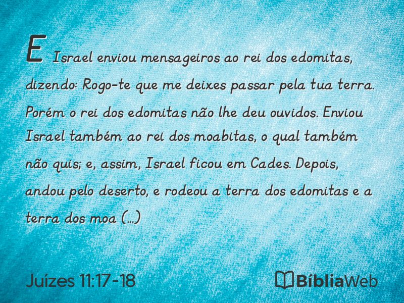 Juízes 11:17-18 em imagem para compartilhar