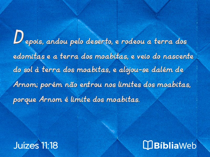 Juízes 11:18 em imagem para compartilhar
