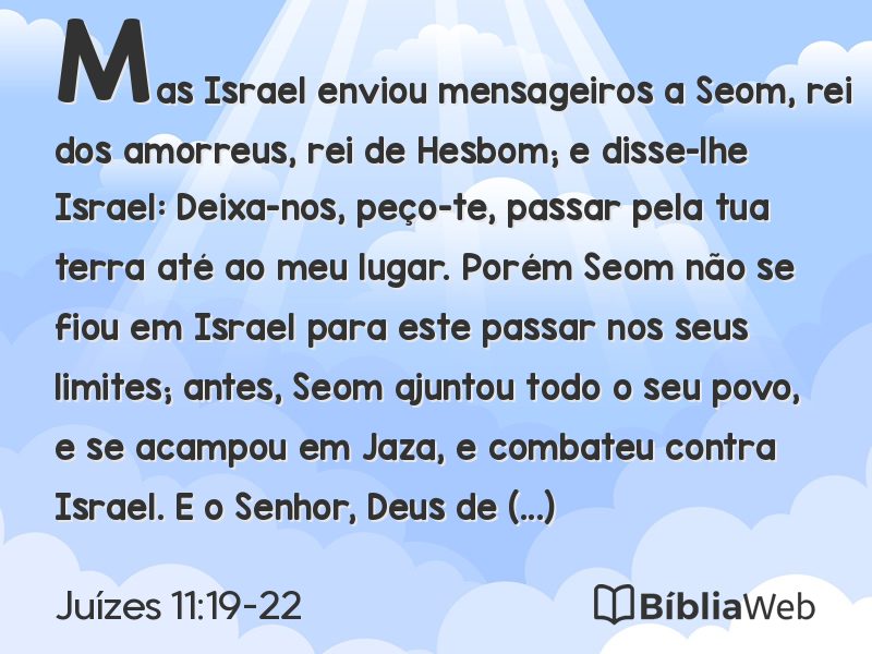 Juízes 11:19-22 em imagem para compartilhar