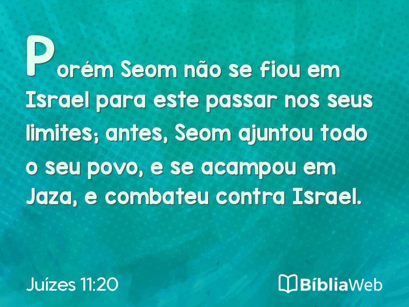 Juízes 11:20 em imagem para compartilhar